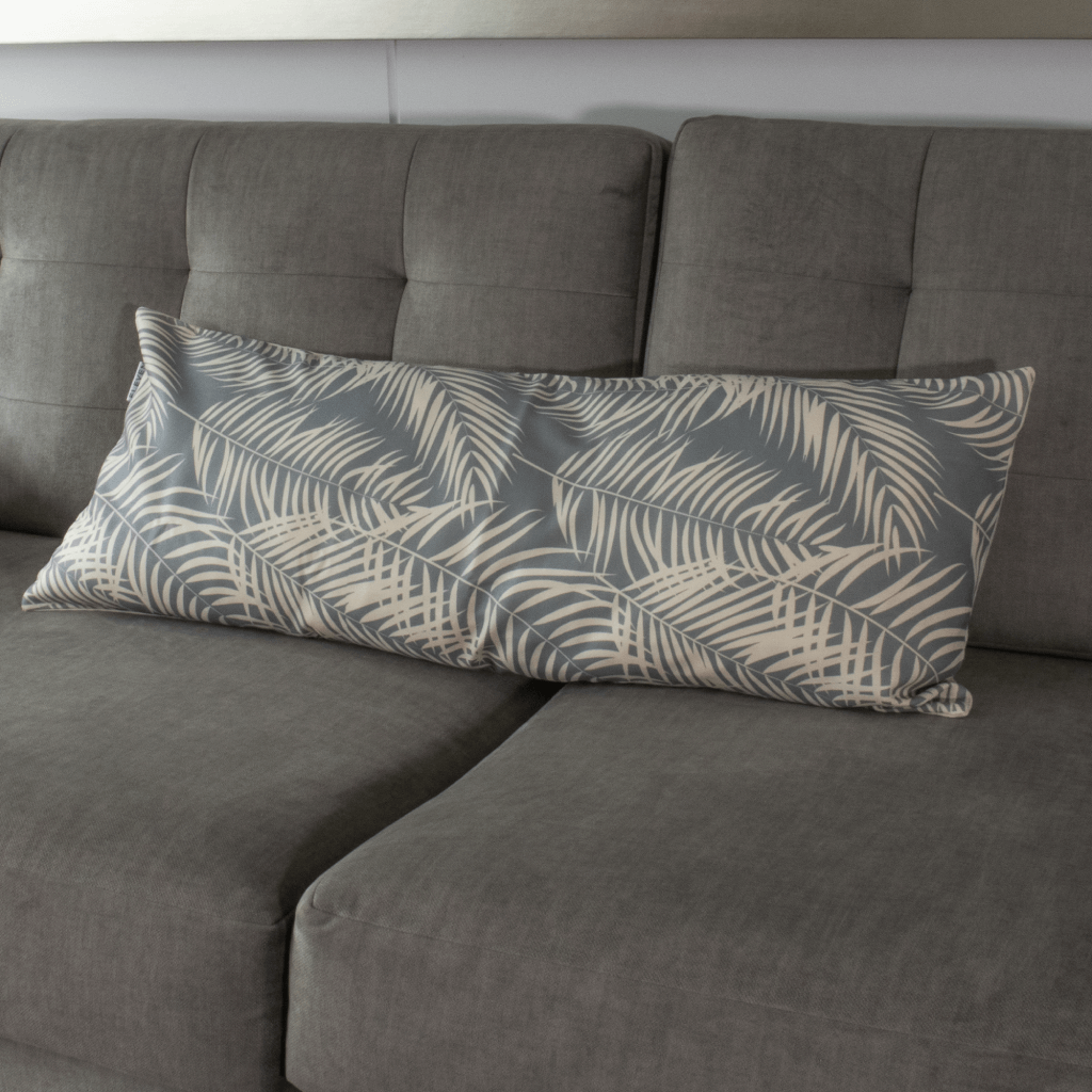 Serene Foliage Decorative Lumbar Pillow Cover (36 x 14 in)