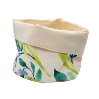 Floral Rendezvous Linen Bread Basket
