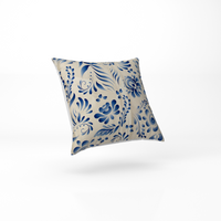 Blue Nature Square Decorative Pillow Cover (20 x 20 in)