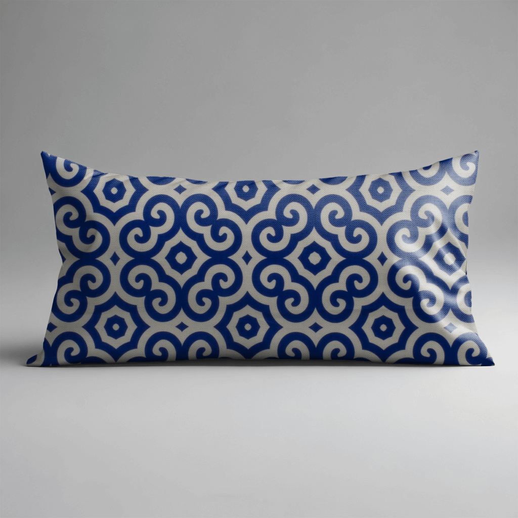 Blue Nature Decorative Lumbar Pillow Cover 36 x 14 in