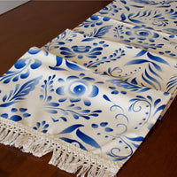 Blue Nature Table Runner