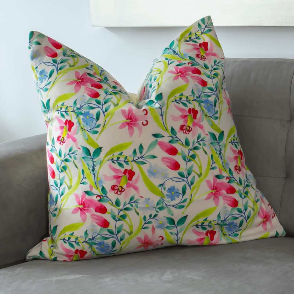 Floral Rendezvous Max Square Decorative Pillow Cover (26 x 26 in)