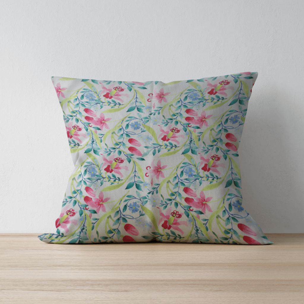 Floral Rendezvous Max Square Decorative Pillow Cover (26 x 26 in)