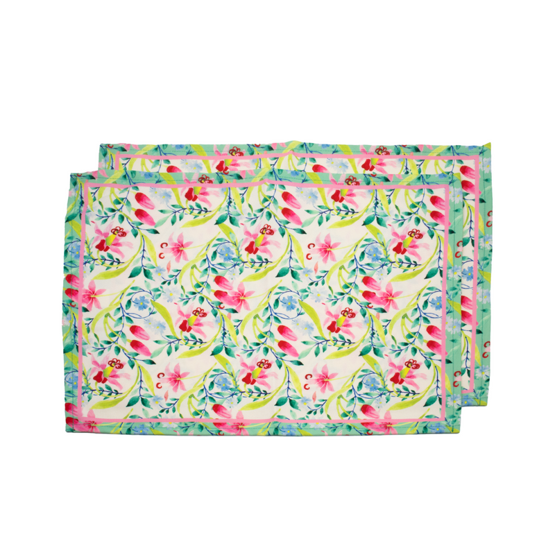 Floral Rendezvous Placemats (Pack of 2)