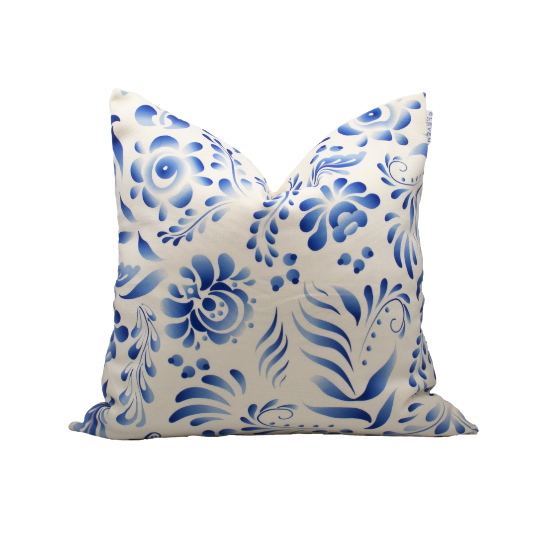 Blue Nature Square Decorative Pillow Cover (20 x 20 in)