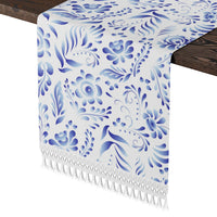 Blue Nature Table Runner